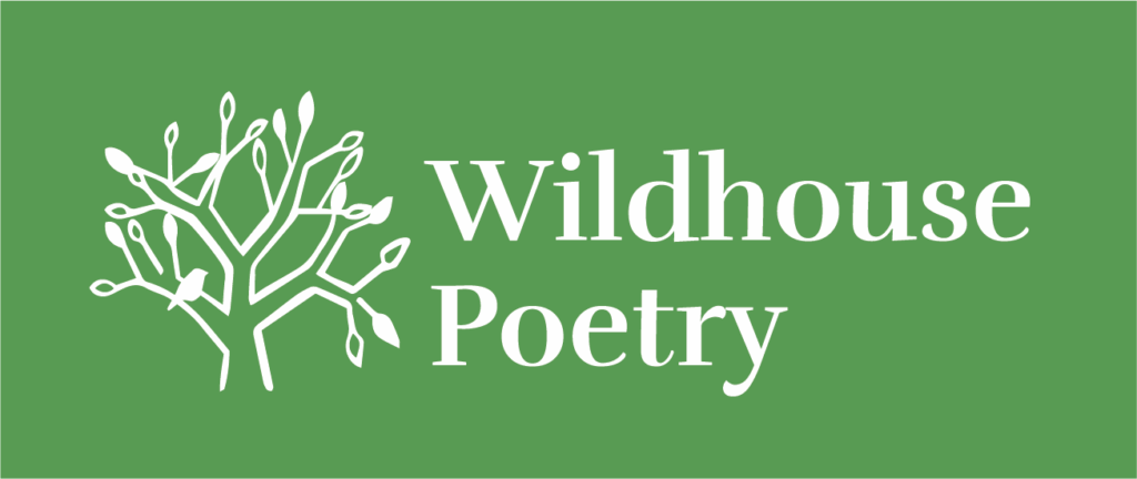 Wildhouse Poetry imprint logo - a whimsical tree with a nesting bird